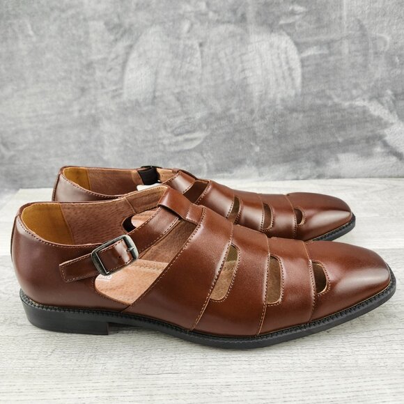 Stacey Adams Men Size 12M (EU45) Calderon Cognac  NIB main image 14